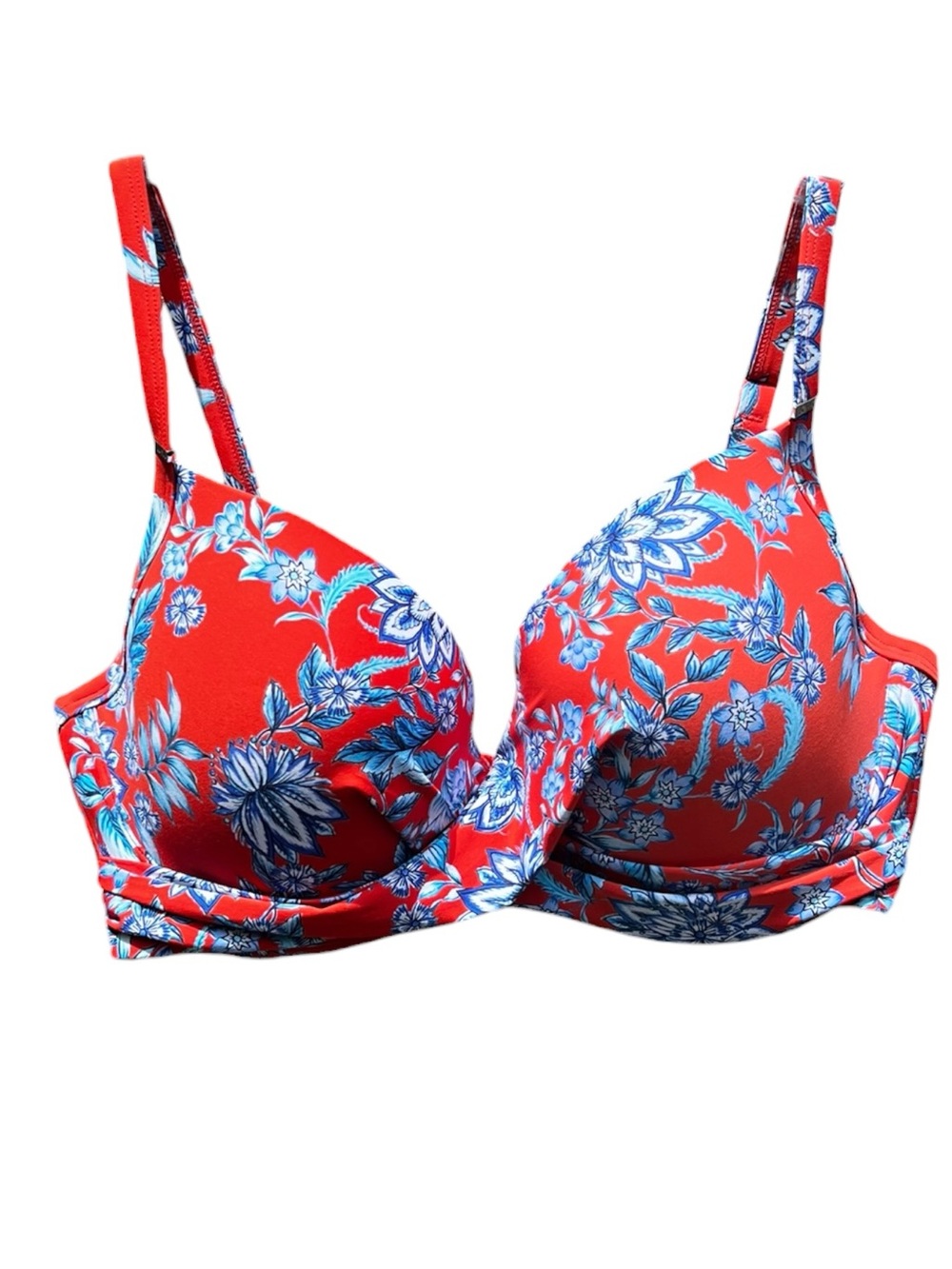 🌻NEW w/tag Sea Level Habitat Twist Front Bikini Top Underwire Size 14 DD/E Cup